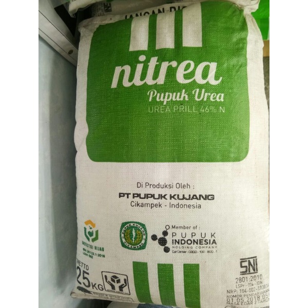 PUPUK UREA NITREA KUJANG KEMASAN 25KG VIA KARGO