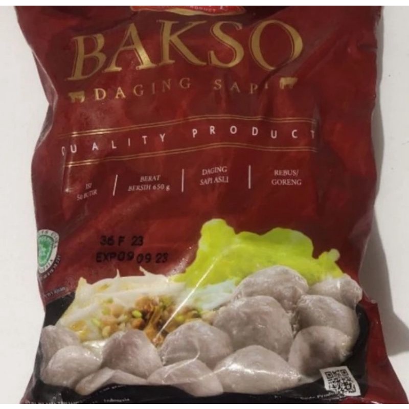 

Hanwe bakso sapi isi isi 50 pcs 650 gram