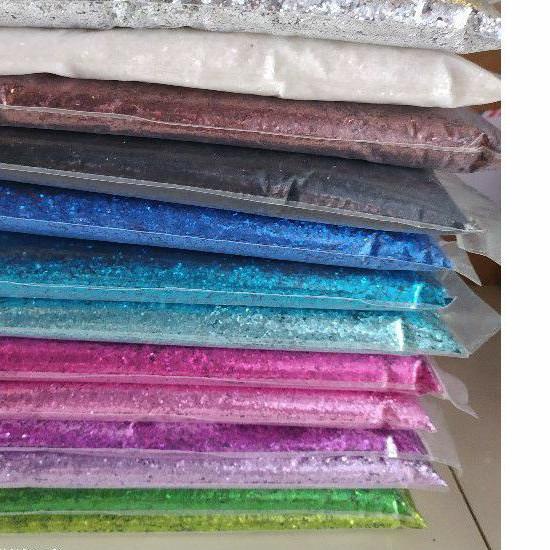 ❋ gliter kasar kiloan glitter kasar art hiasan ✵