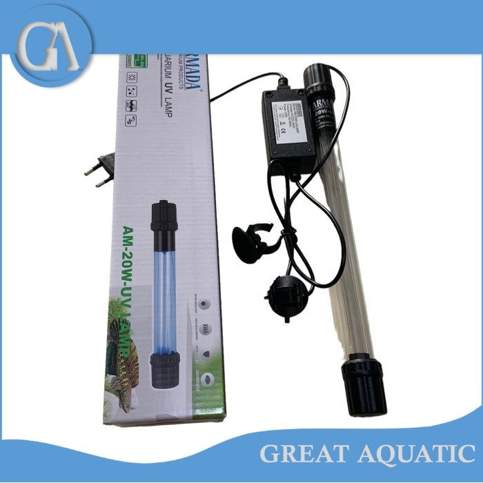 lampu uv aquarium 20 watt ARMADA AM UV 20 WATT 20 W UV LAMP
