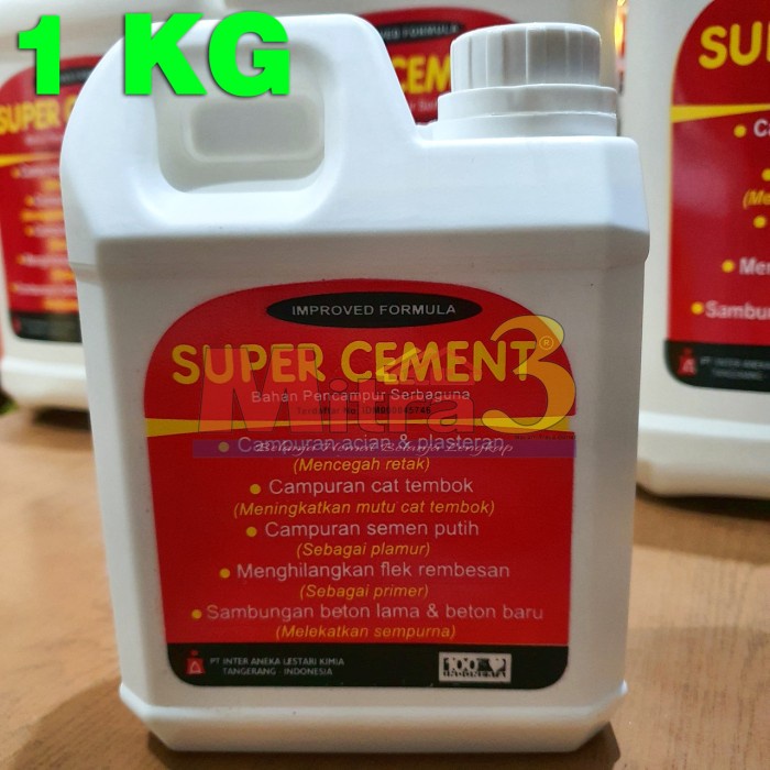 Jual Produk Terbaik] Bahan Pencampur Serbaguna SUPER CEMENT 1 KG / Obat ...