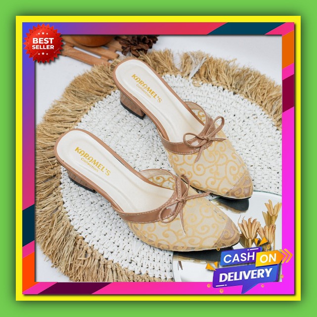 Hak Tahu Kepang High Hils Ad 05 High Hils Daffawahyu High Heels Wanita Brukat  Gisella Sandal Pesta 