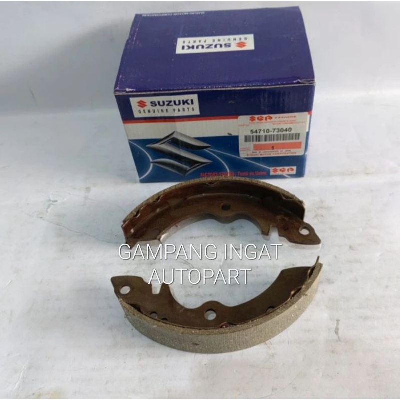 Kampas Rem Tangan Hand Brake Shoe Suzuki Jimmy Katana 1set 2pcs ORI