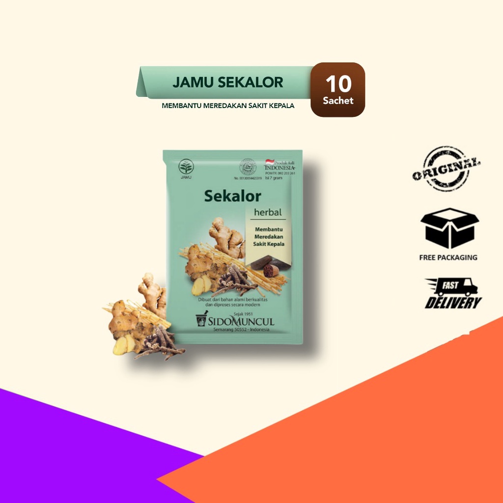 

Sido Muncul Jamu Sekalor 1 Renceng Isi 10 Sachet Herbal Meredakan Sakit Kepala