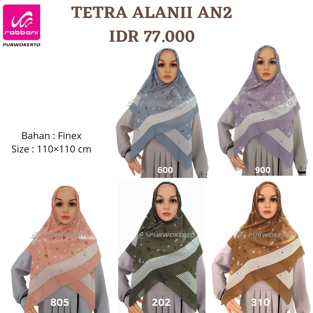 SEGIEMPAT RABBANI MOTIF TERBARU - TETRA RABBANI MOTIF