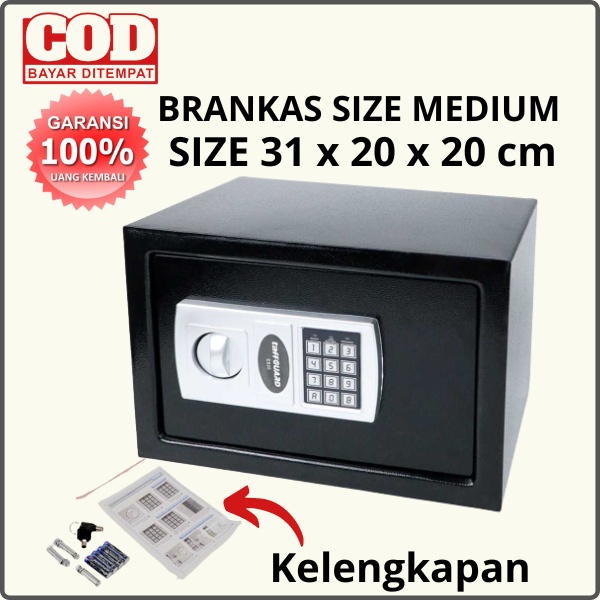 Brankas Mini Kotak Penyimpanan Besi dengan Kata Sandi Password Box