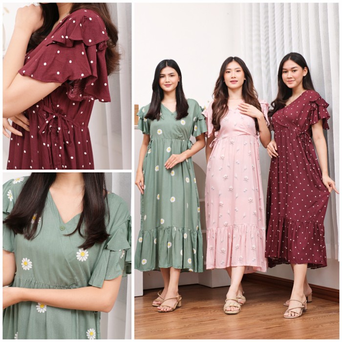 FATMA DRESS/ DASTER BUSUI FRIENDLY/ LOVELY DRESS/ HOMEDRESS/ HOMEWEAR