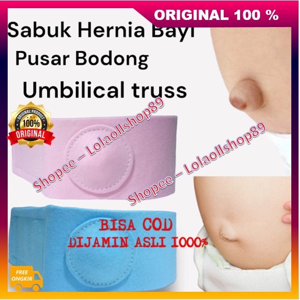Sabuk Hernia Bayi Pusar Bodong Umbilical Truss Terapi Hernia Pusar Bodong 100% ASLI ORIGINAL