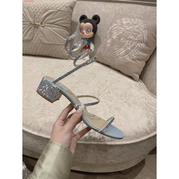 Sandal sepatu heels rene caovilla high quality 1:1