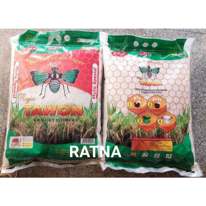 

BERAS RAJA TAWON 5Kg 5 Kg (KEPALA SUPER PUNEL KWALITAS ISTIMEWA)