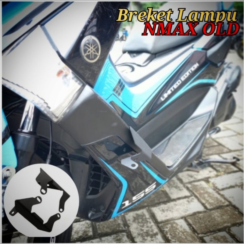Breket dudukan lampu tembak di border body samping Nmax Old Nmax Lama