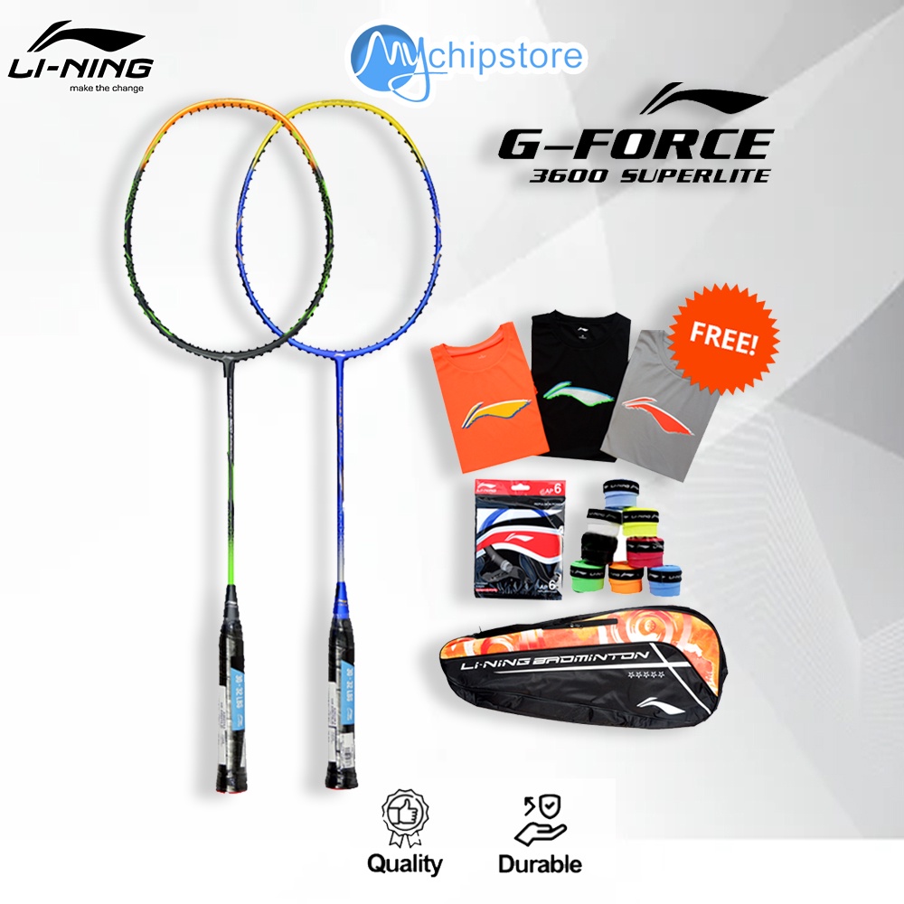 Raket Bulutangkis Badminton Original LINING G FORCE 3600 SUPER LITE