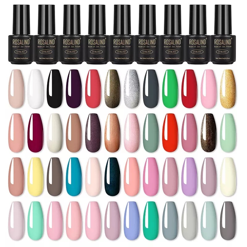 Ready Stock (01 - 20) ROSALIND Gel Nail Polish UV LED / Kutek / Cat Kuku / Cat Kuku Murah Bagus