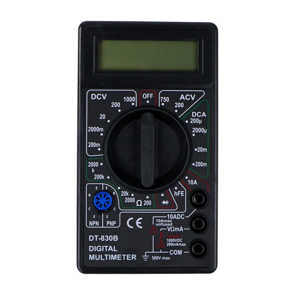 ANENG Digital Multimeter Voltage Tester - DT-830B - Black