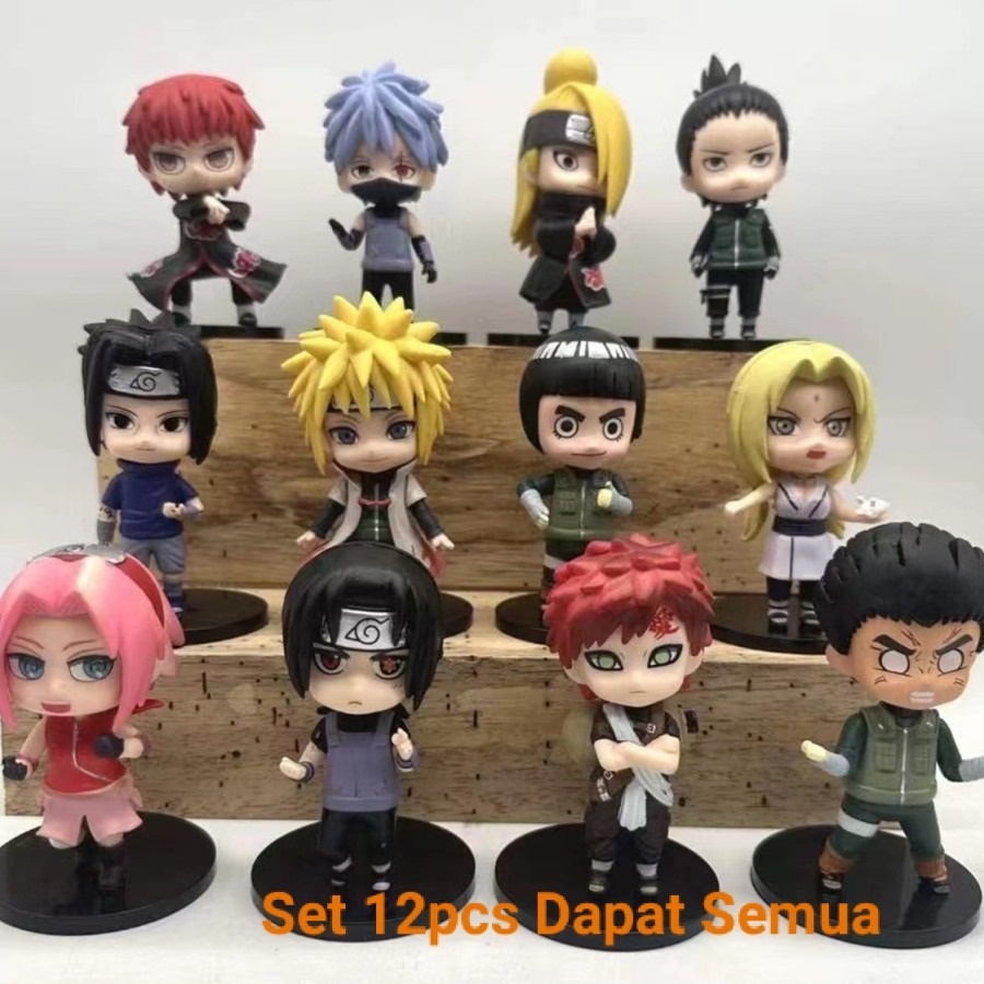 Jual NARUTO FIGURE SET 12PCS/MINATO TSUNADE KAKASHI TERMURAH Shopee