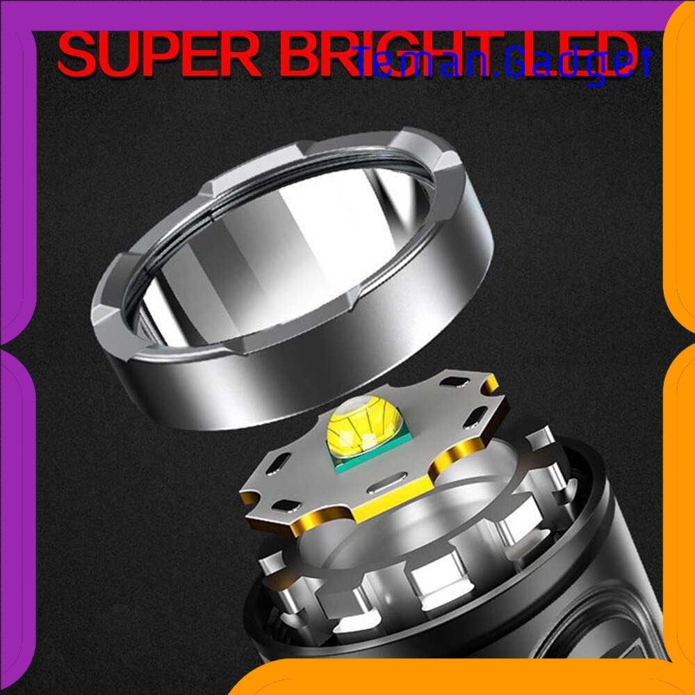 TG-SNT TaffLED Senter LED Waterproof USB  XPE+COB 7800 Lumens - BL-822