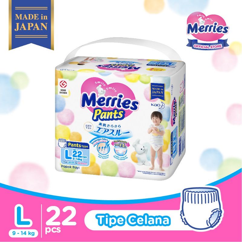 Merries Premium Pants Diaper Popok Bayi Celana Ecer Satuan