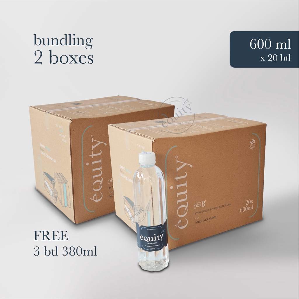 

PROMO 2 BOX! EQUITY Mineral Water 600 ml