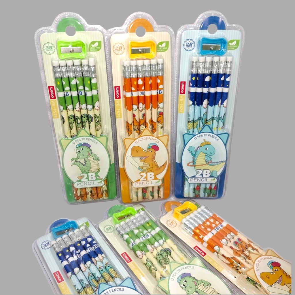 

PAKET PENSIL KARAKTER 1 PACK ISI 12 PCS + FREE PENGHAPUS DAN SERUTAN MODEL ASTRONOT DINOSAUR DAN UNICORN SUPER IMUT CUTE LUCU HARGA TERJANGKAU BISA COD