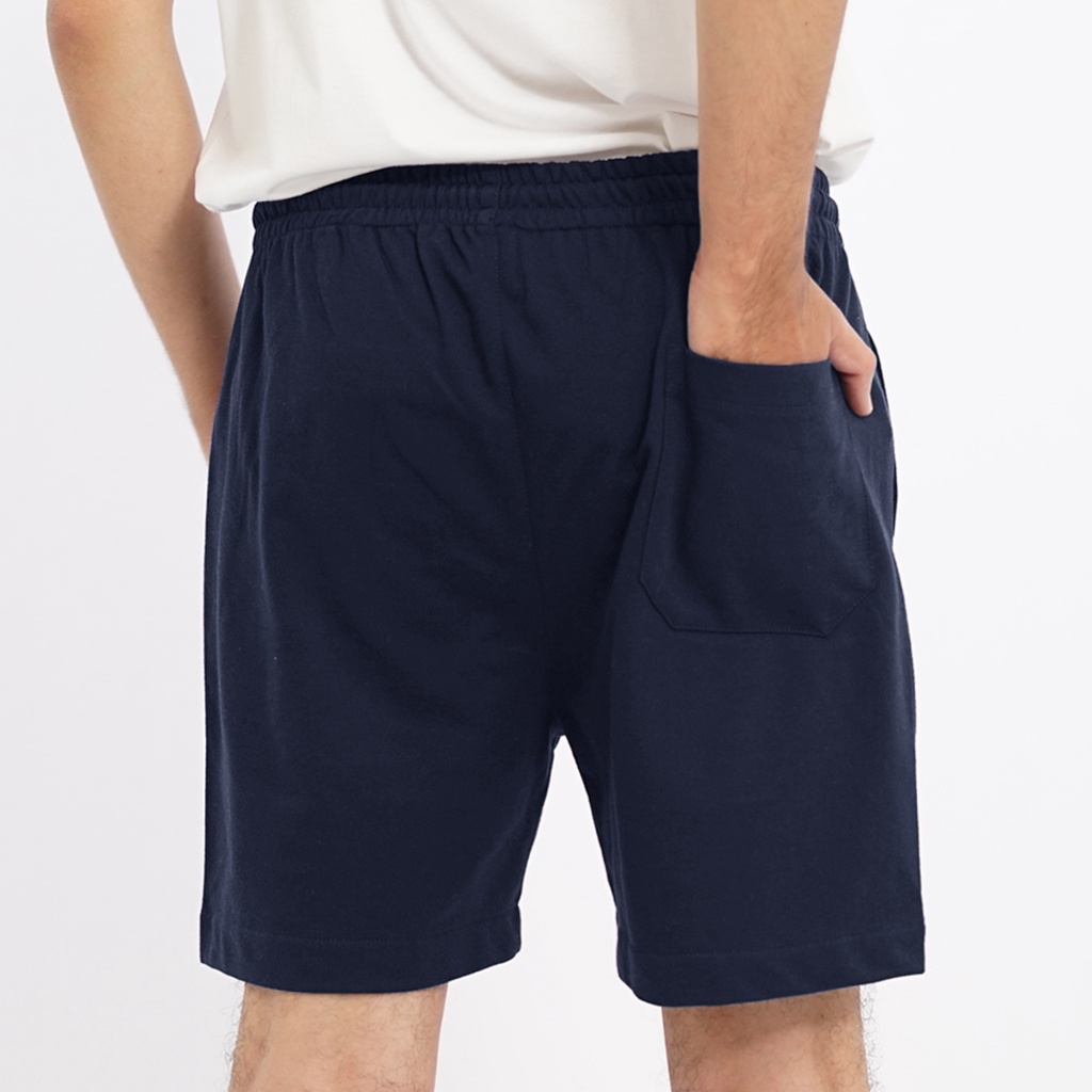 PLAIN Short SweatPants - Navy