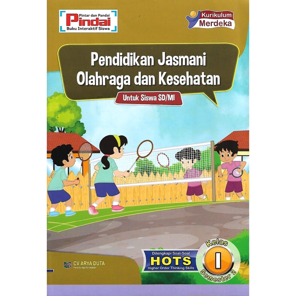 Buku LKS PJOK kurikulum Merdeka Kelas 1 SD/MI Semester