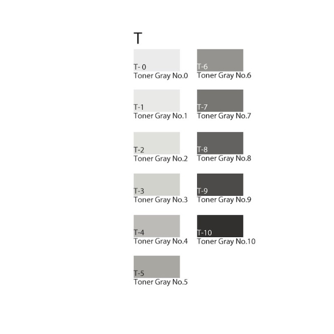 Copic Sketch Marker T (Toner-Gray) Series CSM/T - Satuan