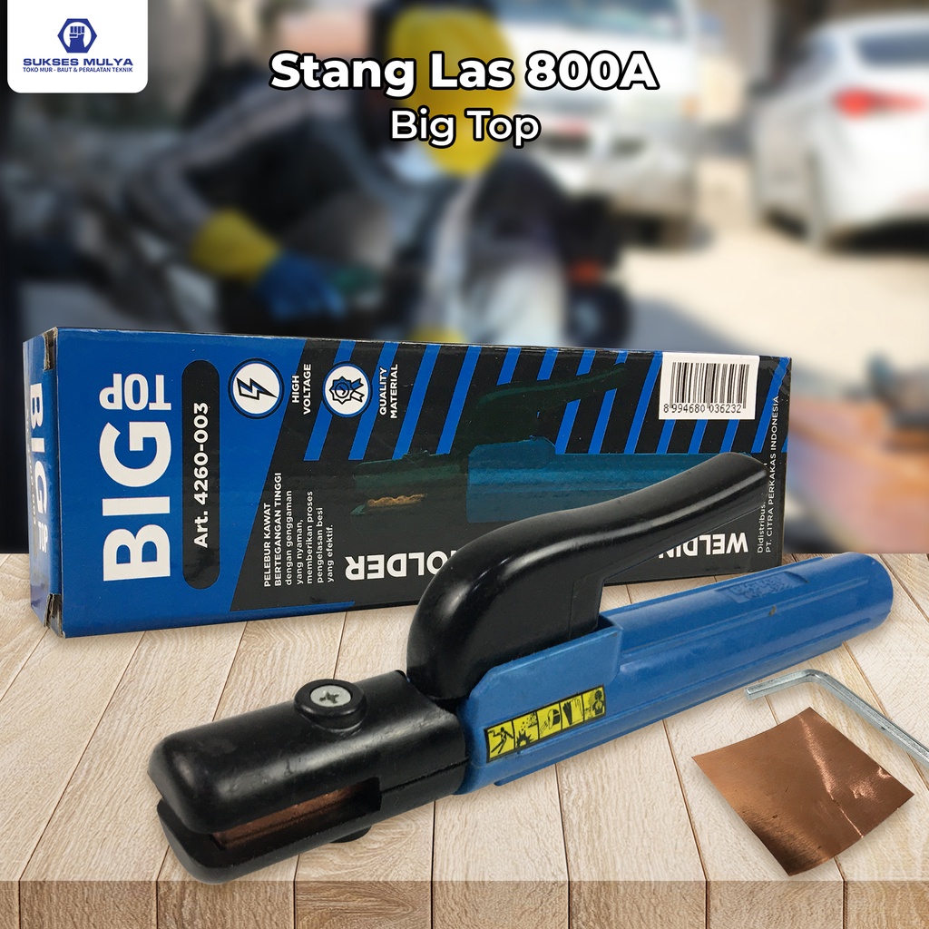 BIG TOP Tang Las 800A  (4260-003) STANG LAS 800A GAGANG JEPIT KAWAT LAS LISTRIK 800 AMPER ELECTRODE 