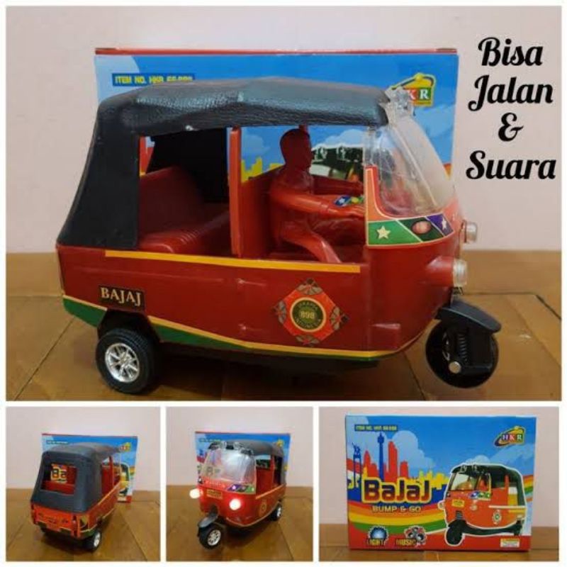 MAINAN ANAK BAJAJ HKR 66-898 / Becak Motor / Becak Nusantara