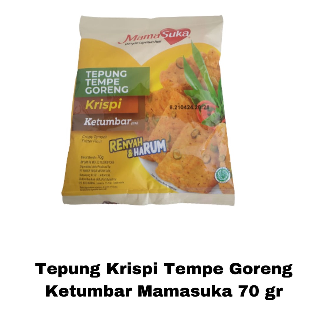 

Tepung Krispi Tempe Goreng Ketumbar 70 Gr