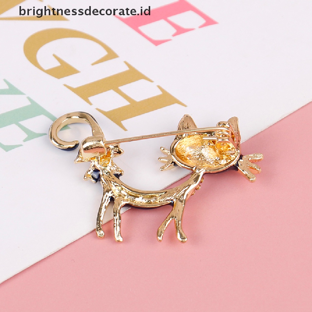 [Birth] Kepribadian Kucing Biru Bros Gadis Wanita Kantor Kasual Bros Pin Hadiah [ID]