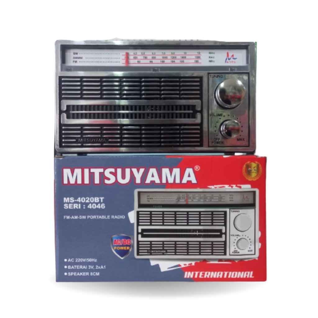 RADIO MITSUYAMA MS 4046 FM AM SW PORTABLE RADIO AC DC