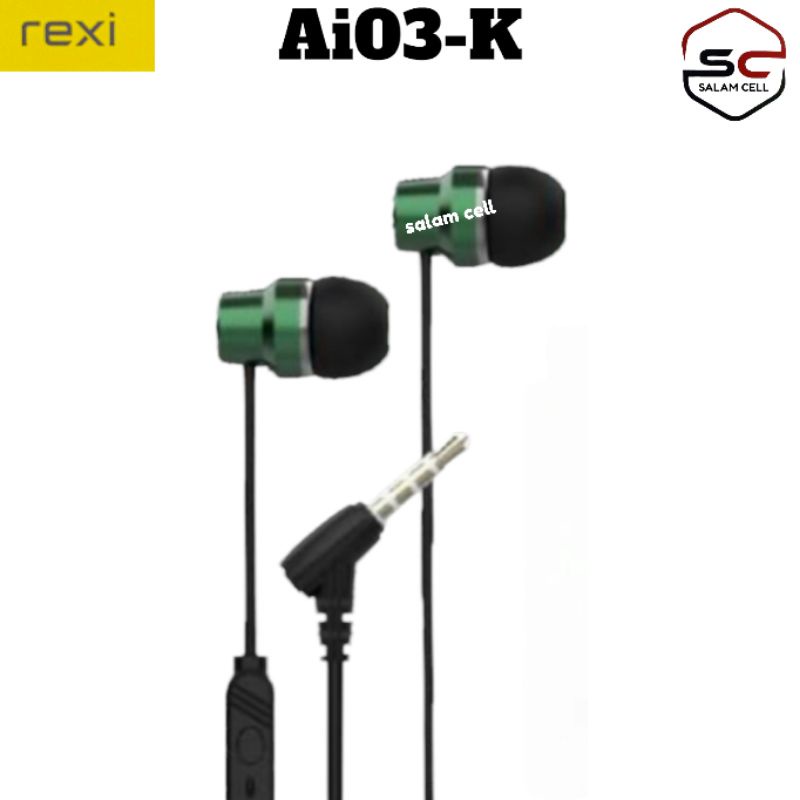Headset Rexi AI03K Super Bass Original Garansi Resmi