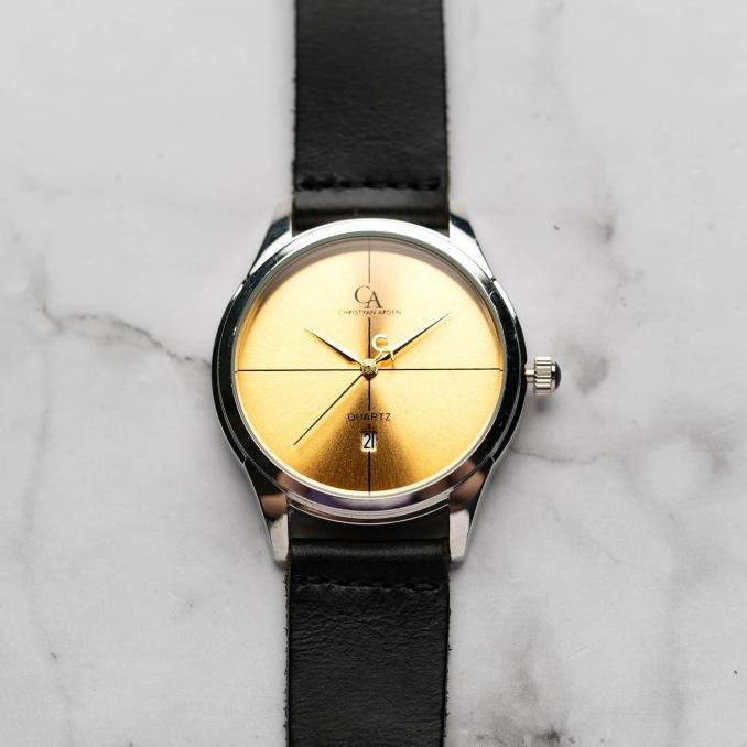 Jam Tangan Pria Christyan Arden Ares CA3110 Gold-Black Strap ---NEW---