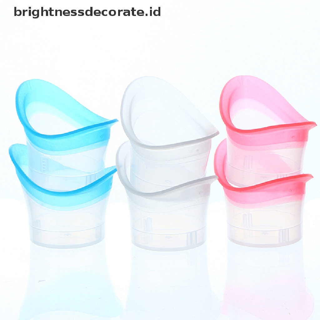 [Birth] 2pcs Eyewash Cup Silicone Resuable Lembut Mata Mandi Cangkir Cuci Mata Gelas [ID]