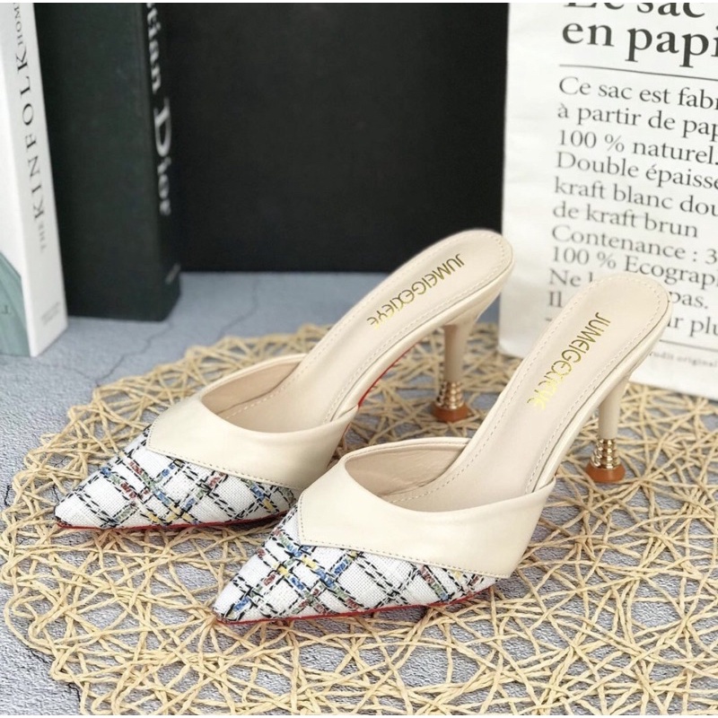 Heelsslop 3W wanita import realpict