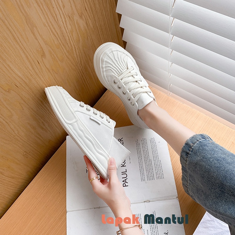 LM-0259 Sepatu Kanvas Wanita Model Terkini Original 100% Sepatu Shoes Canvas Sneakers Quality Premium Fashion Terbaru