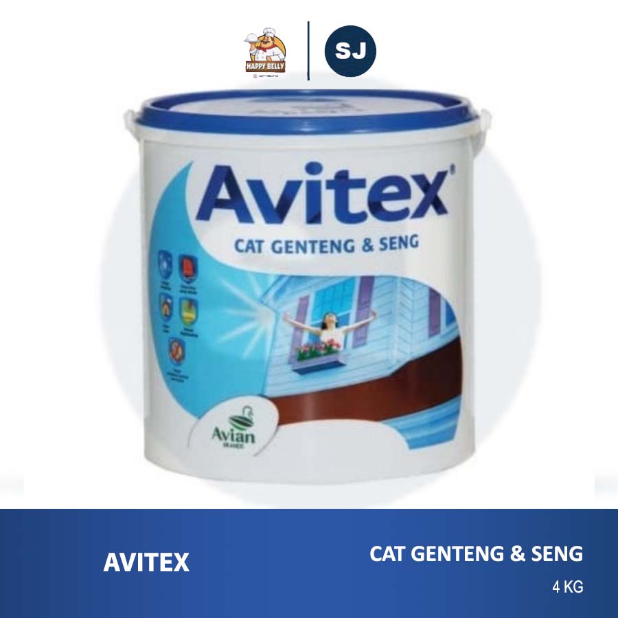 Cat Genteng dan Seng AVITEX ROOF 4 KG