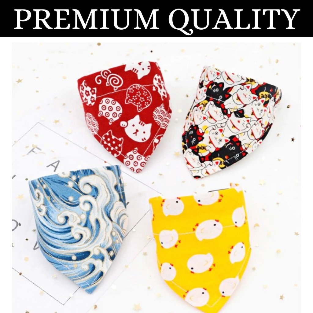 Bandana Dog &amp; Cat Scarf Collar Anjing &amp; Kucing FEFARM