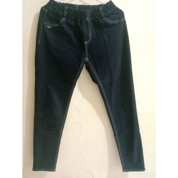 Preloved Celana Jeans Rok Kulot Batik Wanita