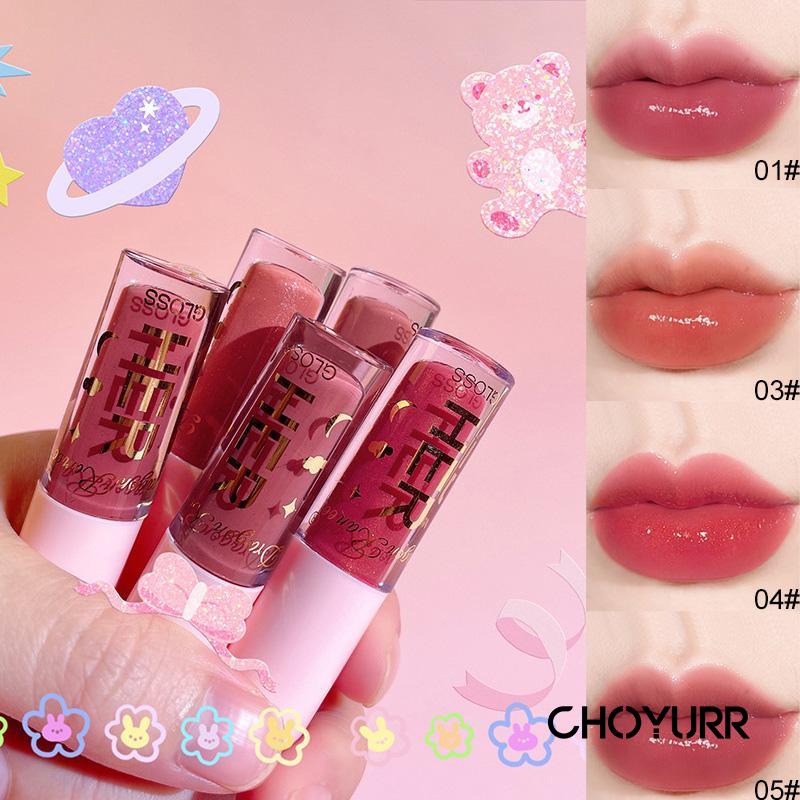 【COD】Her Dragon Ranee Lip Gloss Lipstik Liquid Cair 8 Warna Moisturizing Waterproof Lipstick -CH