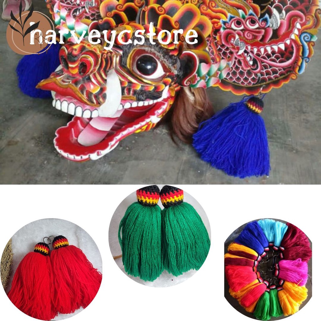 Gondel barongan sepasang / suweng / anting barongan / Gondel rumbai barongan / Gondel Barongan Mahko