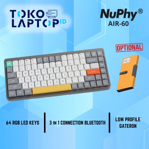 Nuphy Air60 / Air-60 Daylight Wireless Mechanical Keyboard Low Profile