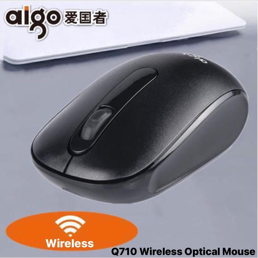 Aigo Q710 Mouse Bluetooth / Mouse Laptop Tanpa Kabel Untuk Laptop / Gaming Mouse