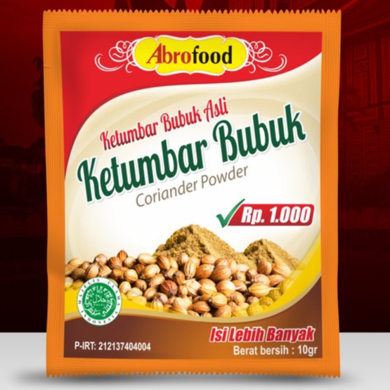 

Ketumbar Bubuk Abro Saset