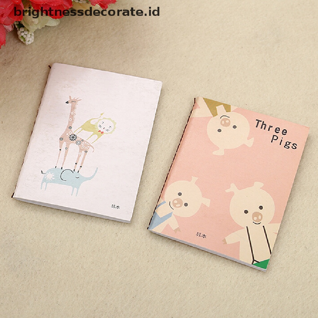 [Birth] 1pc Mini Lucu Kartun Notebook Handy Pocket Notepad Kertas Jurnal Diary Portable [ID]