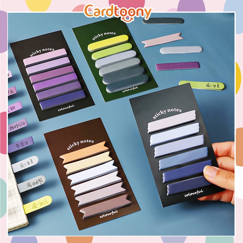 

Sticky Note / Memo Stick / Notes Kertas Tempel Gradient Gradasi Warna Warni Index Cute Lucu Imut Aesthetic