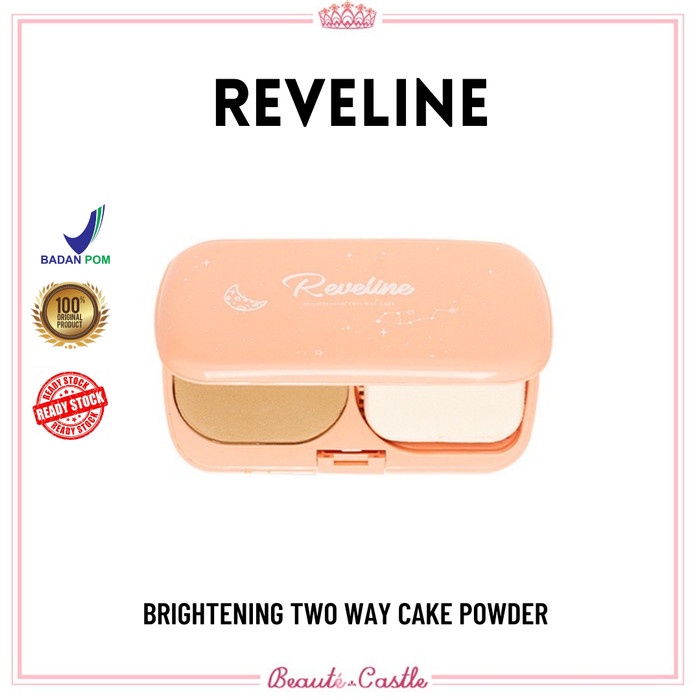 Diskon !! Reveline Brightening Two Way Cake Bedak Padat