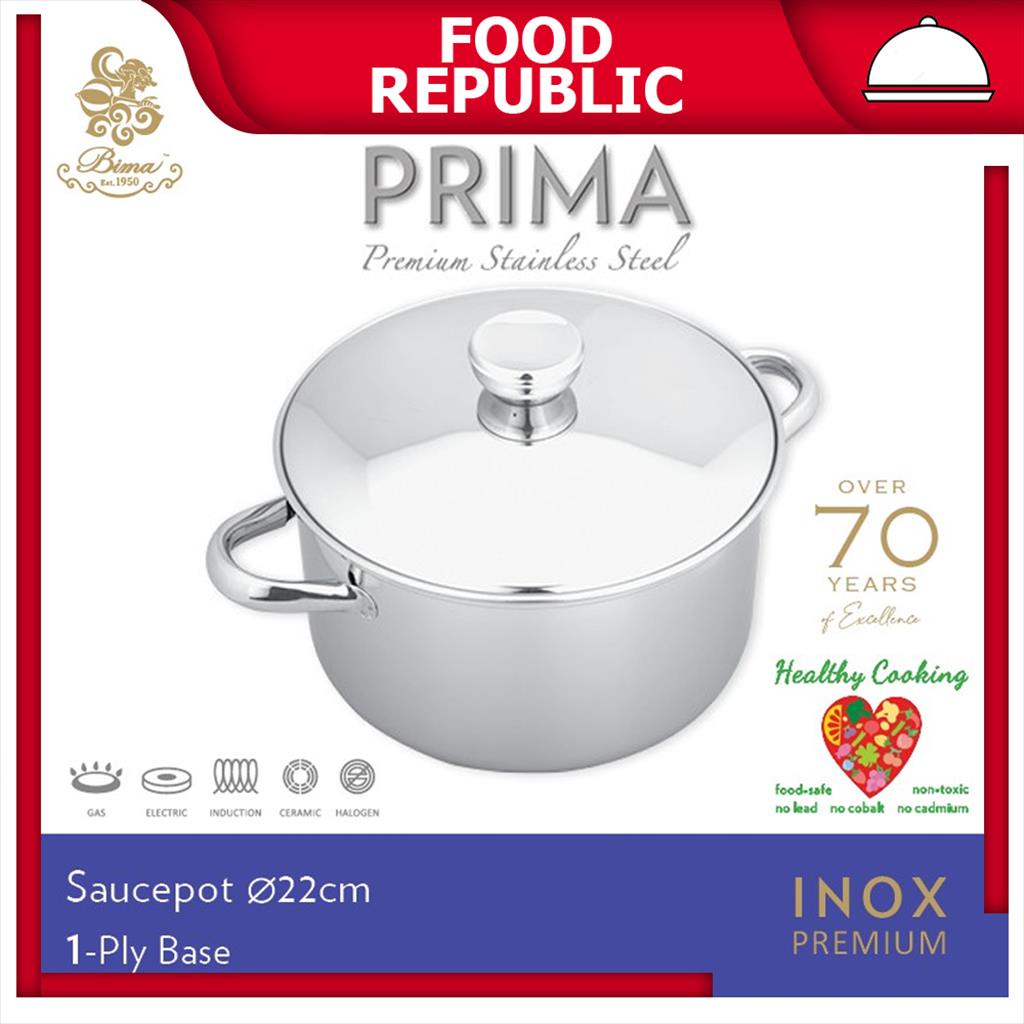 PANCI BIMA PRIMA 22 CM B2007022 INOX PREMIUM SAUCE POT