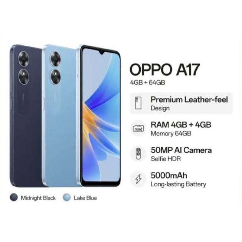 OPPO A17 RAM 4/64 GB NEW
