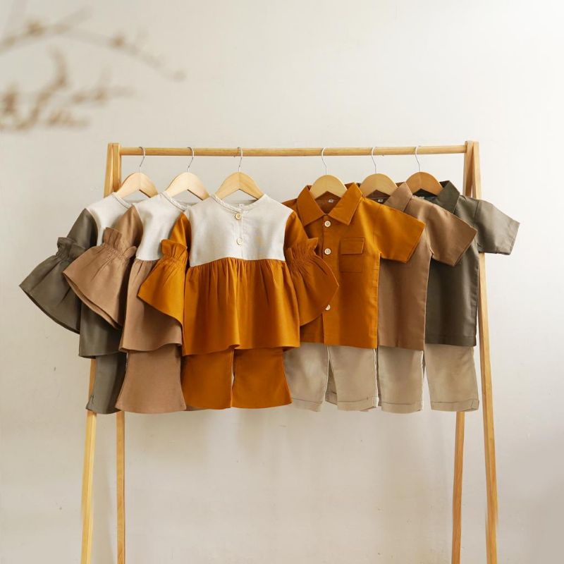 MAUZASHAKA STORE | GYAN & LINEA SET | SETELAN KOKO DAN BAJU MUSLIM ANAK